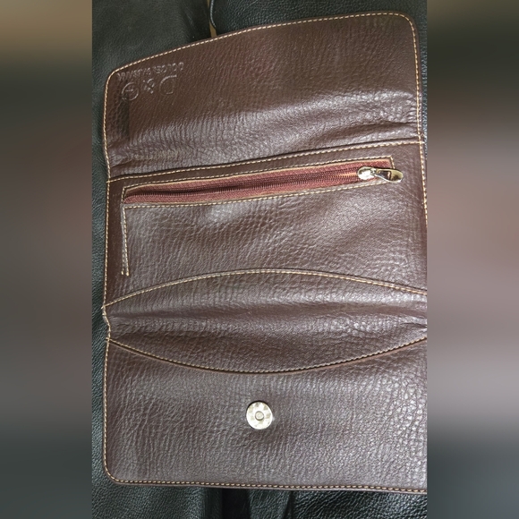 Dolce & Gabbana Brown Leather Vintage Unauthenticated Wallet 7.5"×4" - Picture 4 of 8